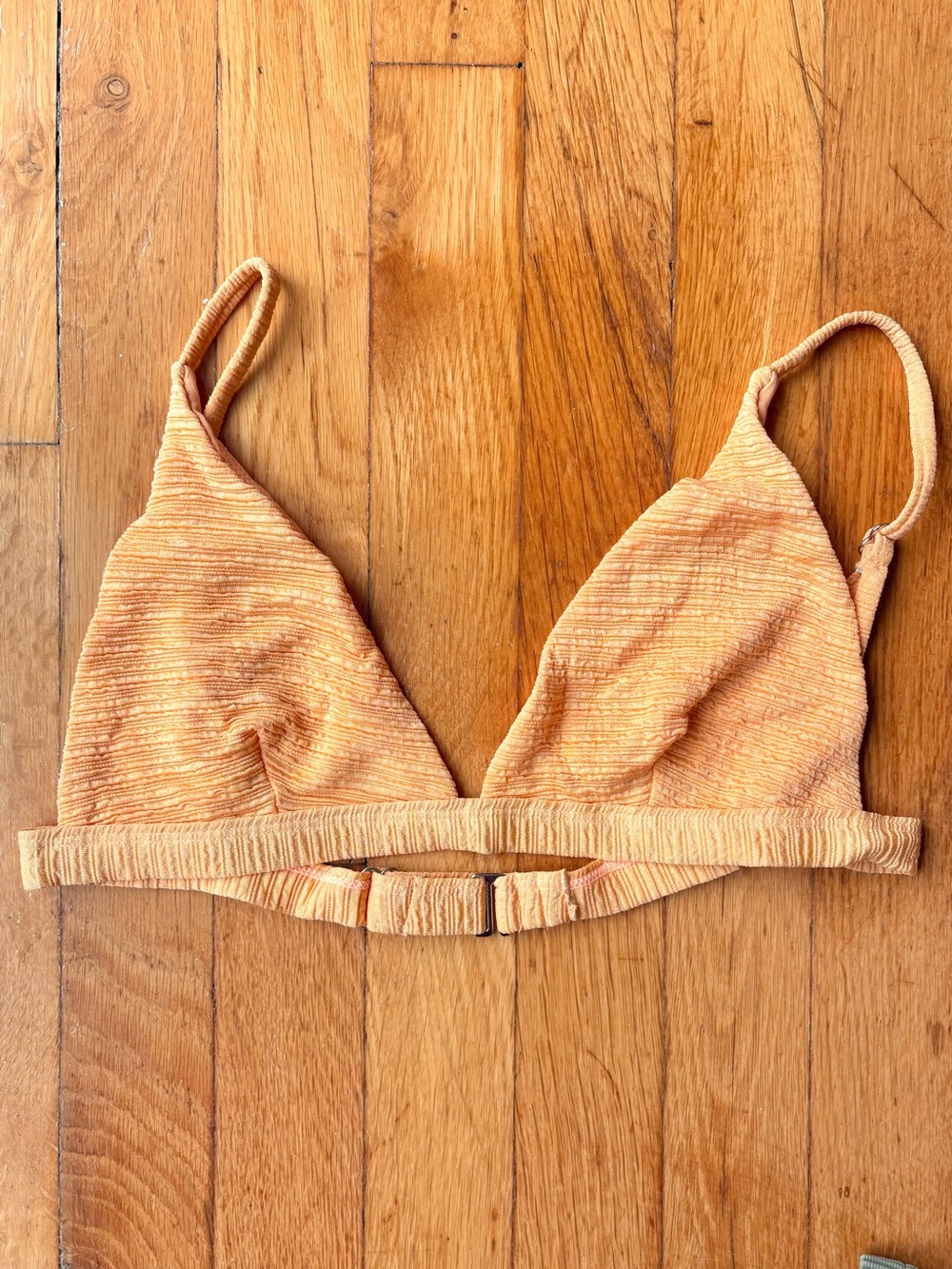 Creamsicle Yellow Triangle Bikini Top Bathing Suit Heat Large, Fits Small XS